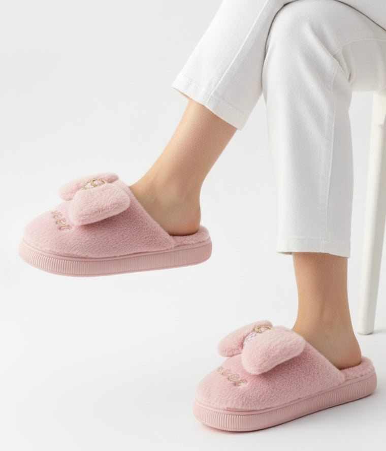 women sweet ribon carpet shoe-654