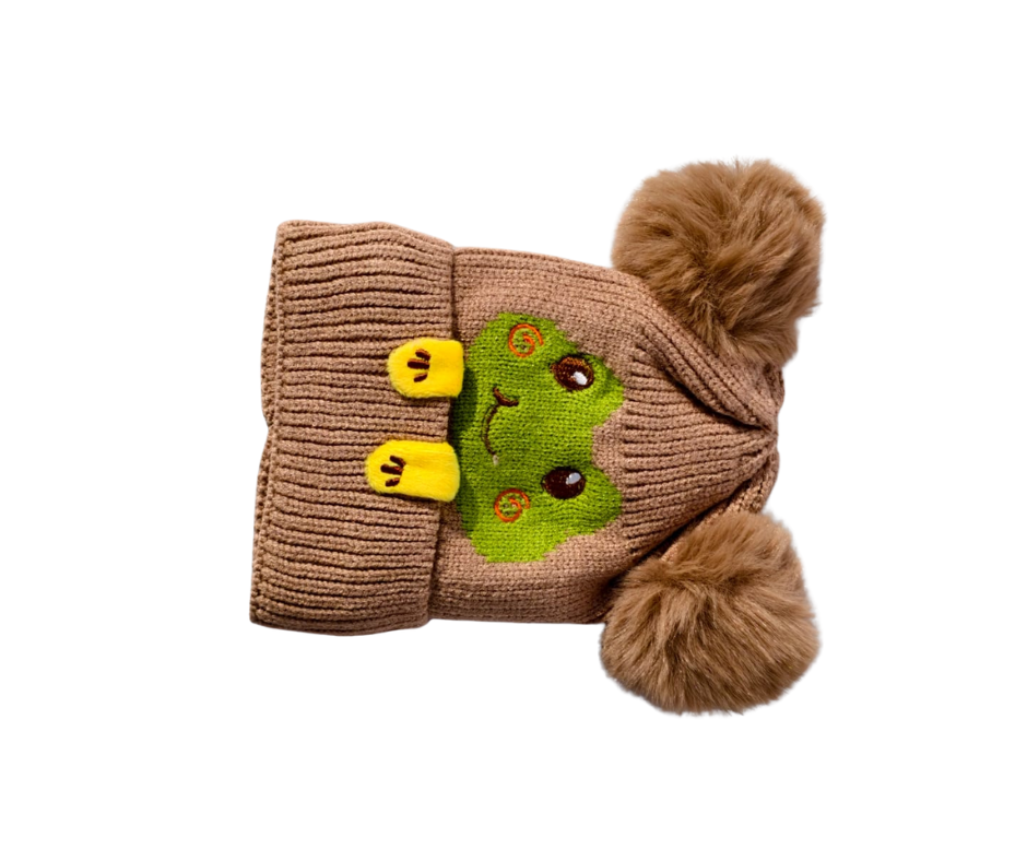 Kid winter wool Cap-6