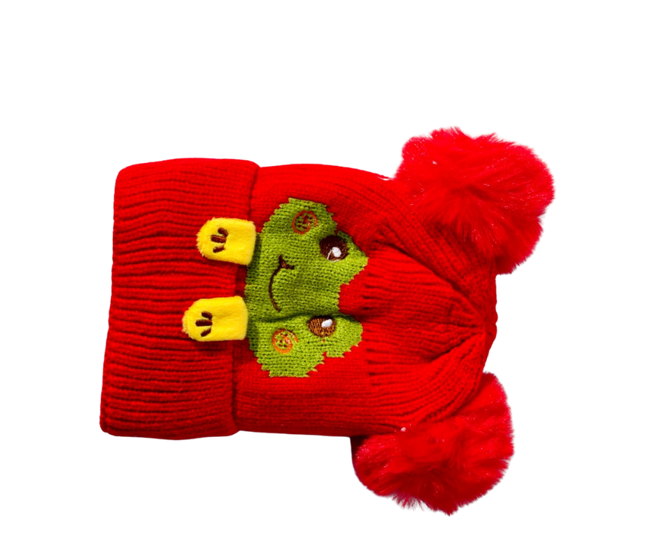 Kid winter wool Cap-6