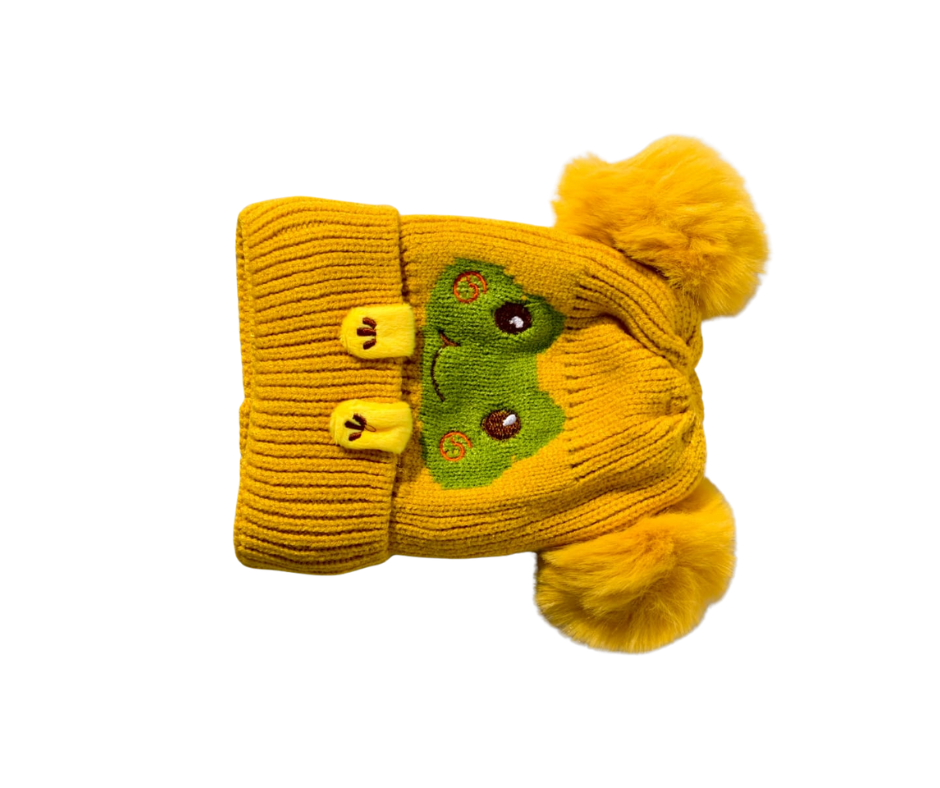 Kid winter wool Cap-6