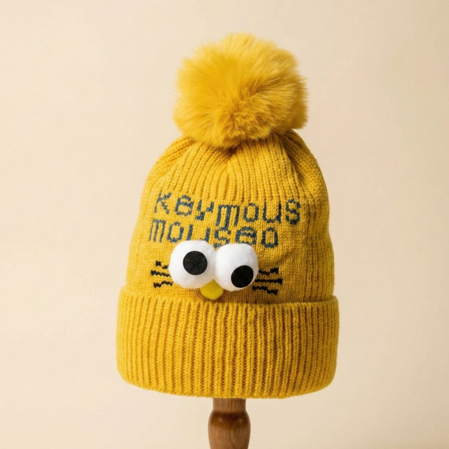 eyes with winter  cap