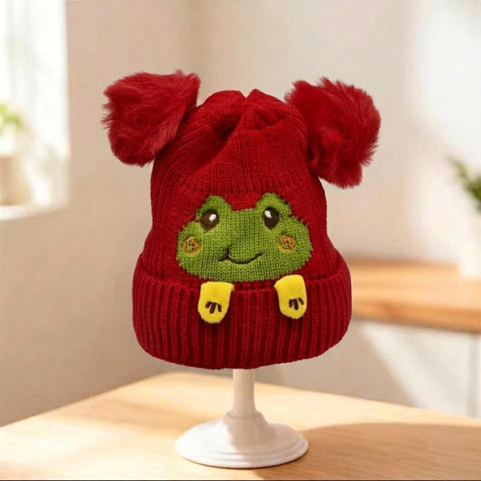 Kid winter wool Cap-6