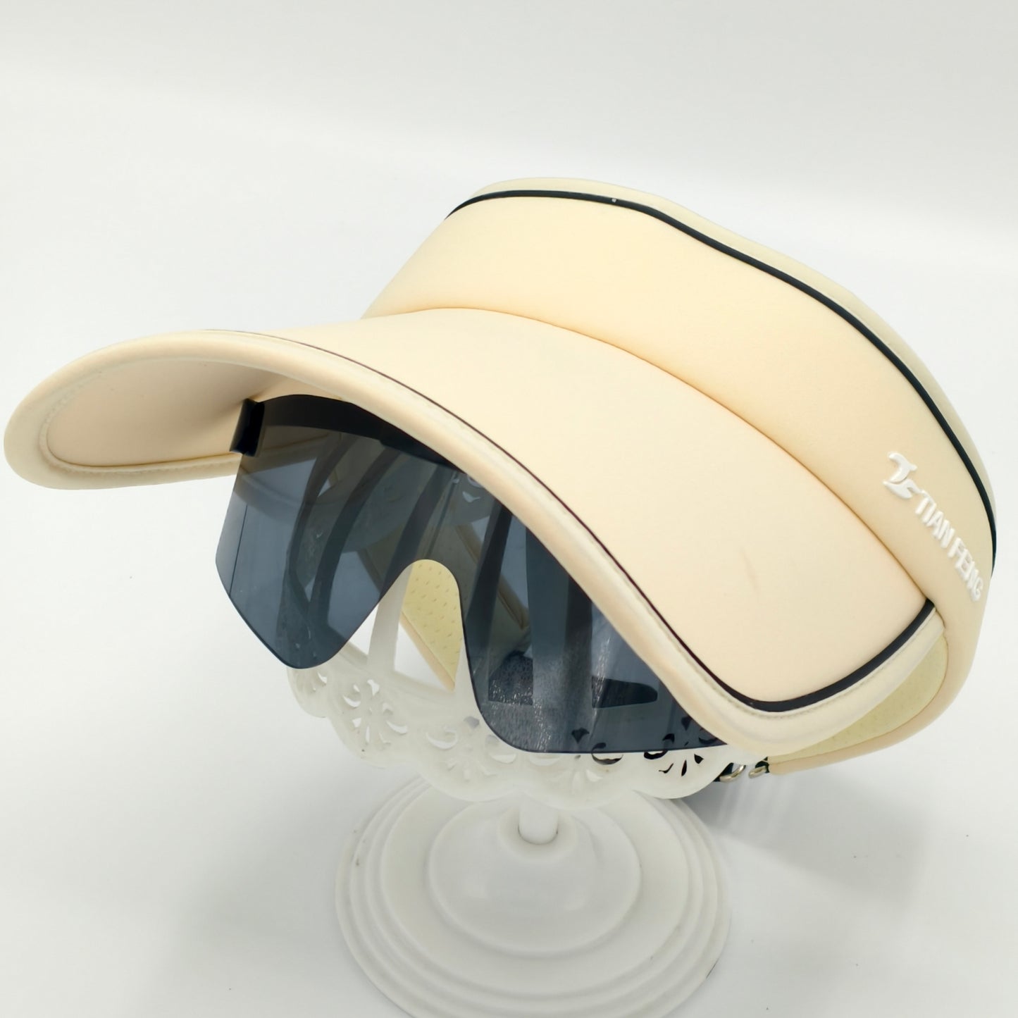 women design travel visor Cap with Glasses summer beach sun visor Hat