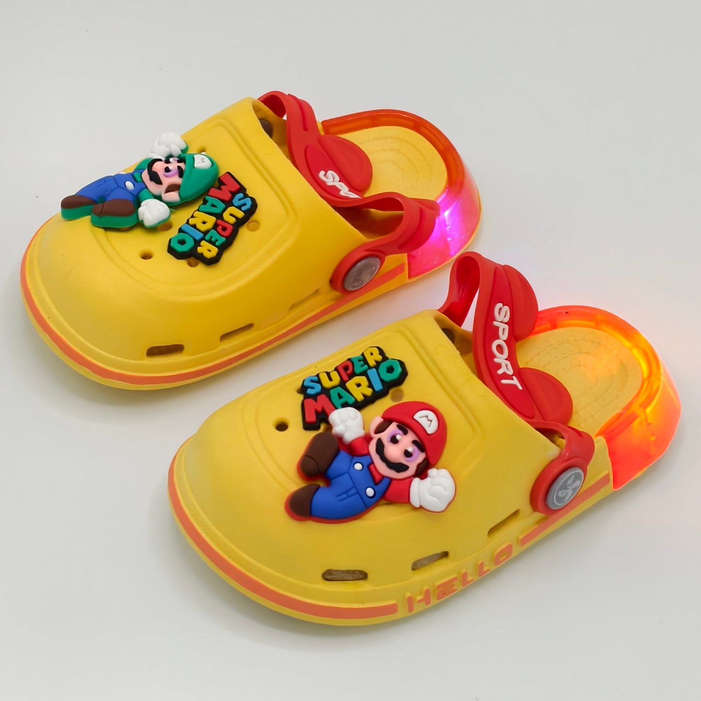 super mario light extra soft crocs