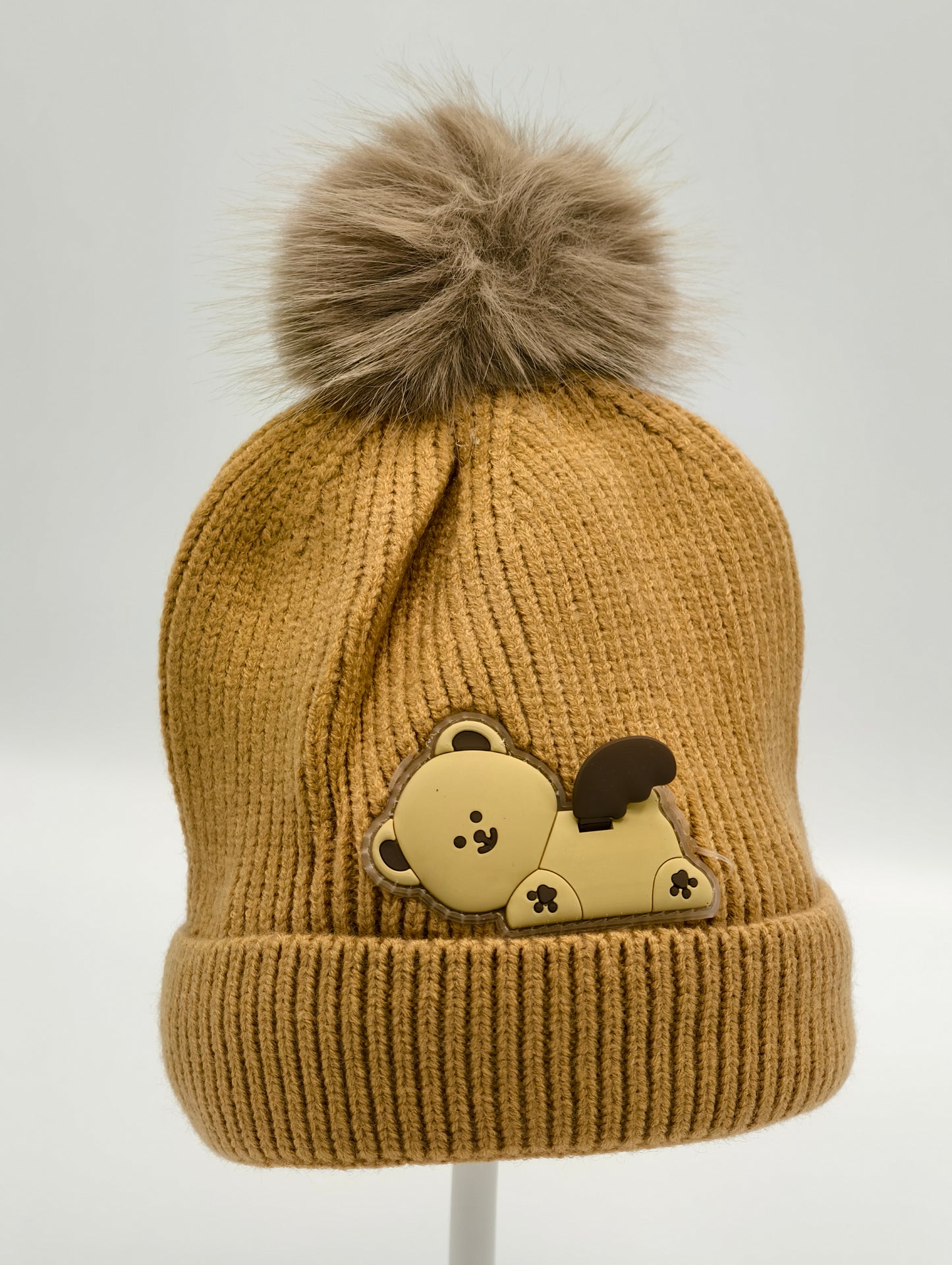 winter bear saleep cap