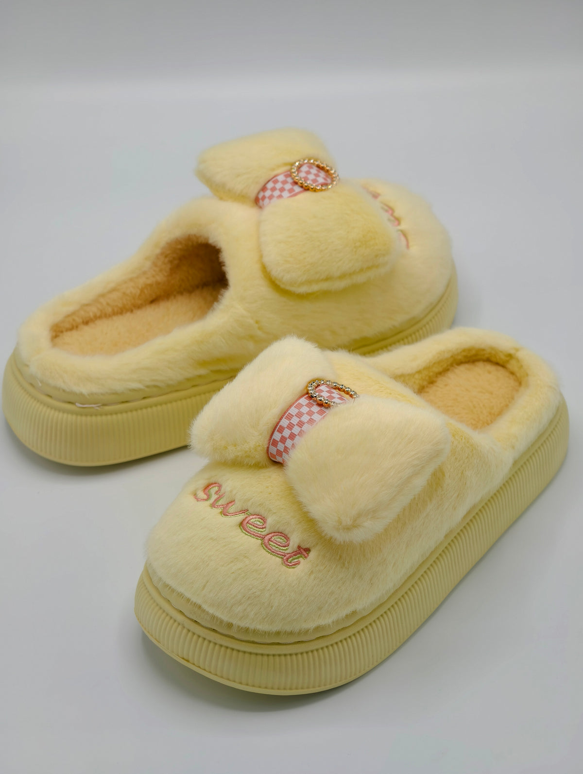 women sweet ribon carpet shoe-654