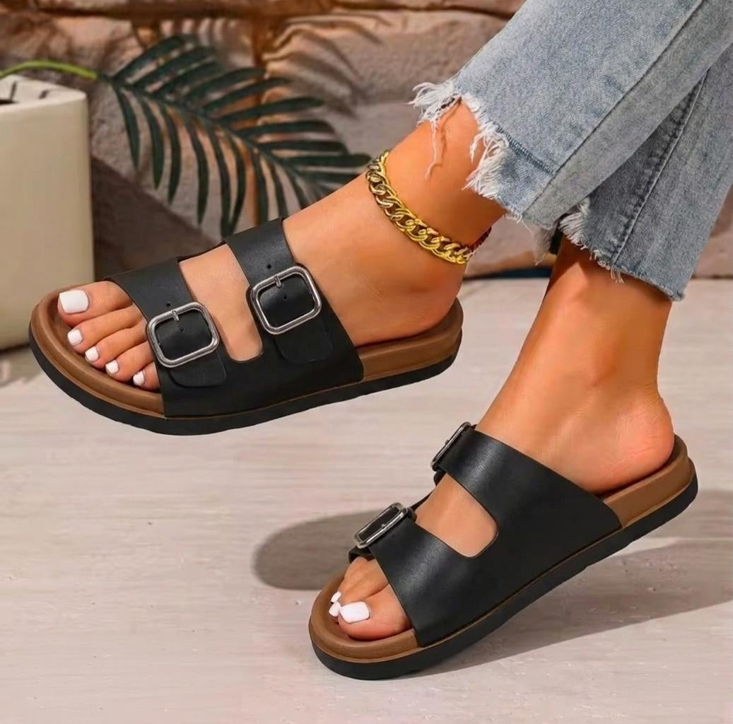women yeloo dual strap slipper