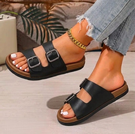 women yeloo dual strap slipper
