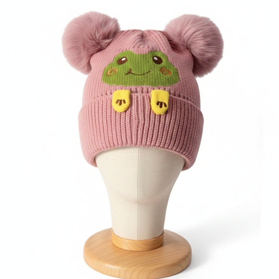 Kid winter wool Cap-6