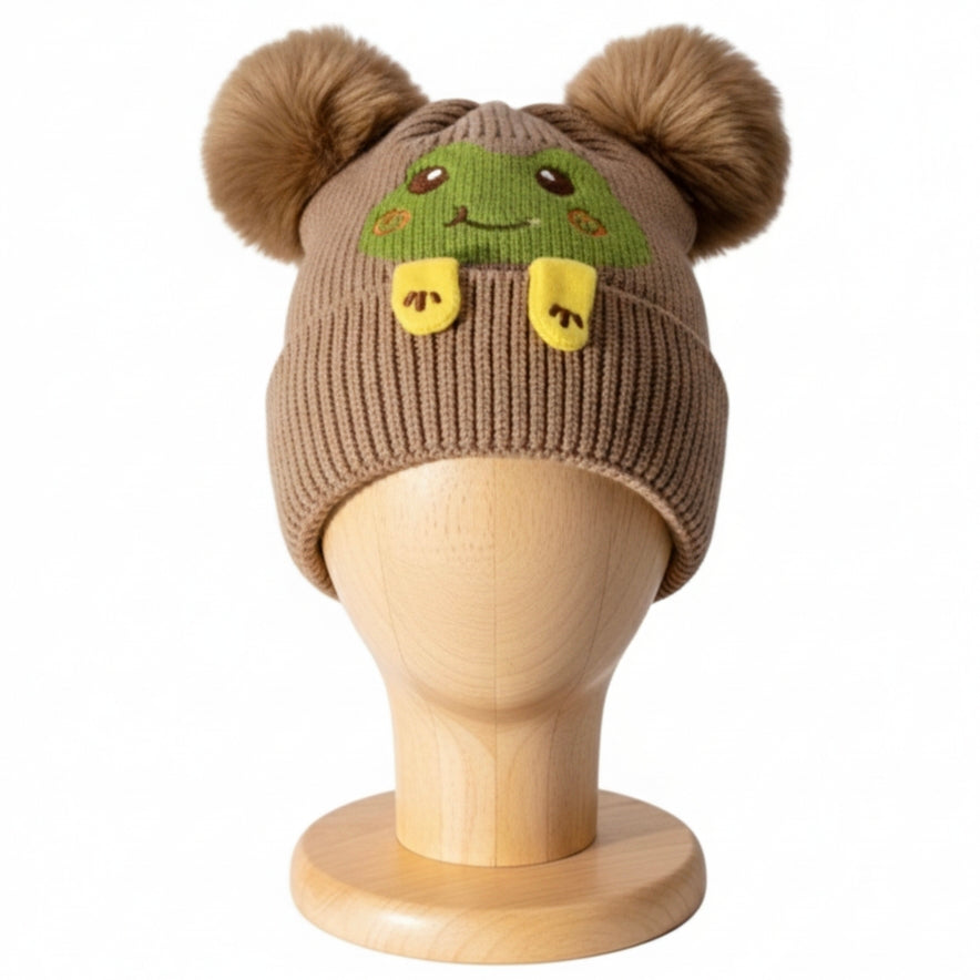 Kid winter wool Cap-6