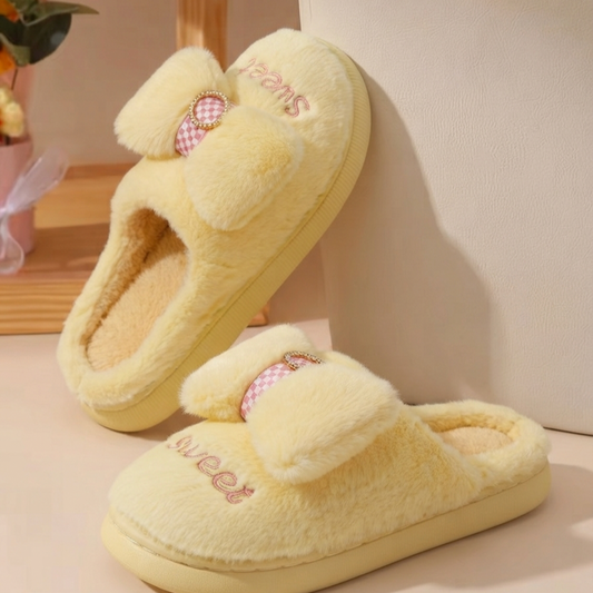 women sweet ribon carpet shoe-654