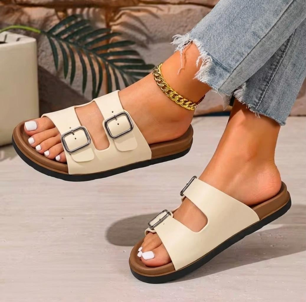 women yeloo dual strap slipper