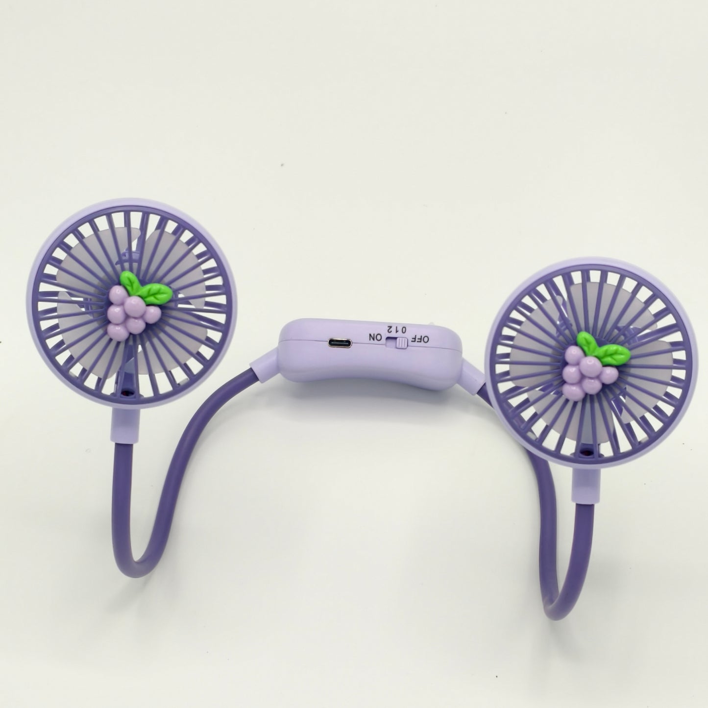 women portable folding neck fan USB charging electric battery power rechargeable