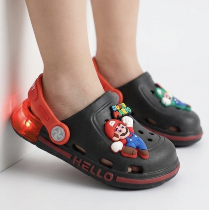 super mario light extra soft crocs
