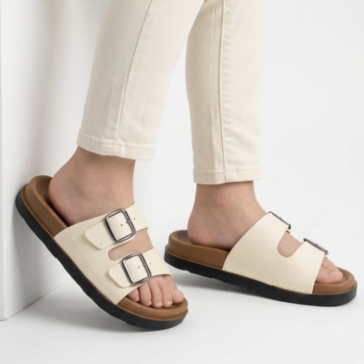 women yeloo dual strap slipper