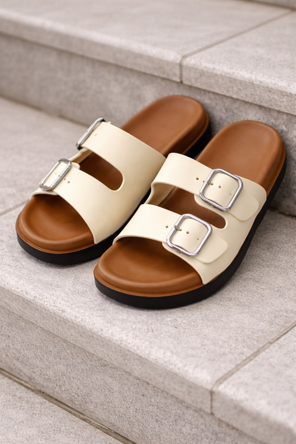 women yeloo dual strap slipper