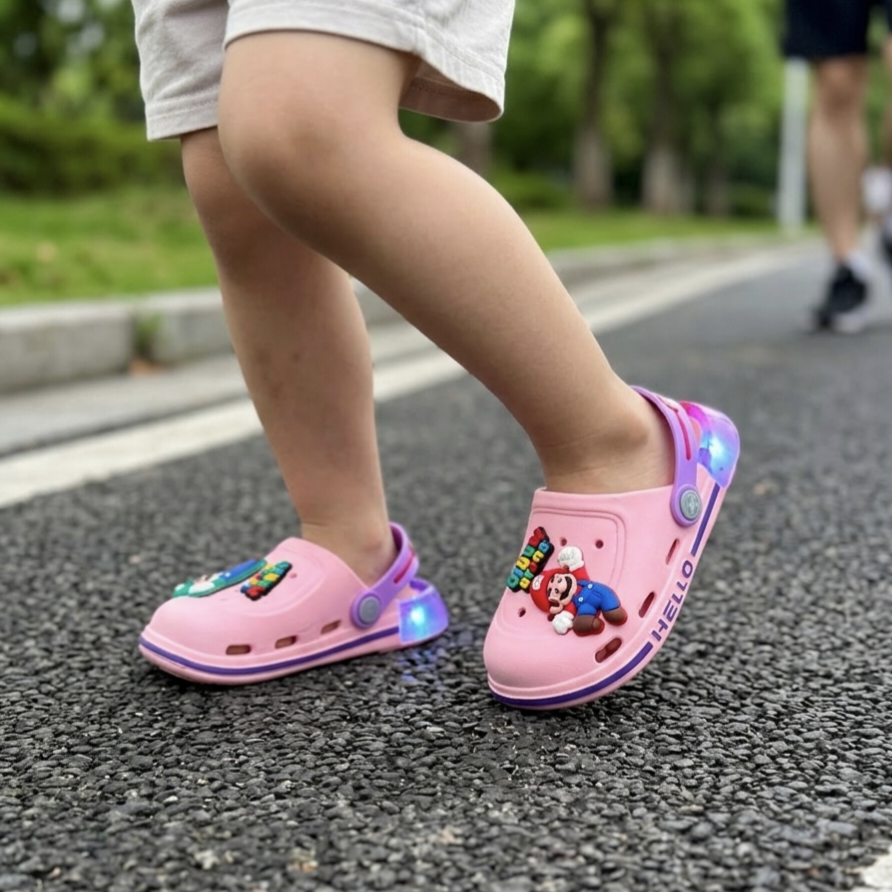 super mario light extra soft crocs