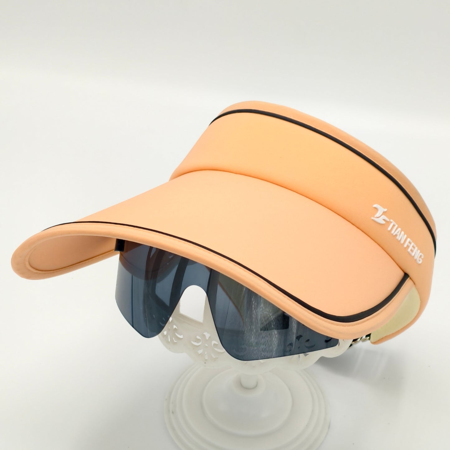 women design travel visor Cap with Glasses summer beach sun visor Hat
