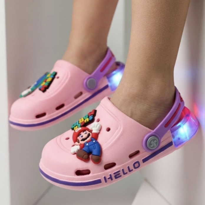 super mario light extra soft crocs