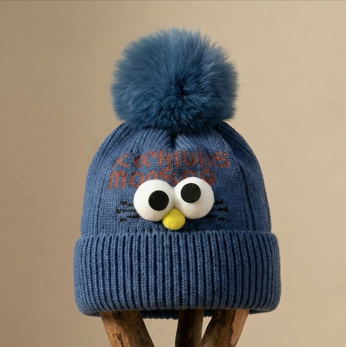 eyes with winter  cap