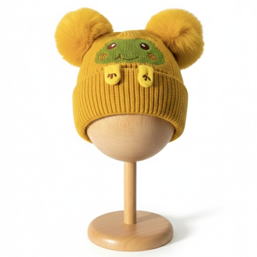 Kid winter wool Cap-6