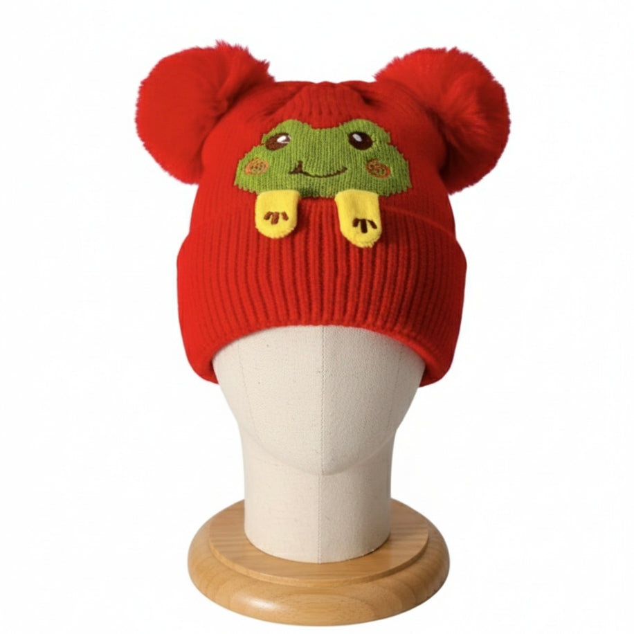 Kid winter wool Cap-6