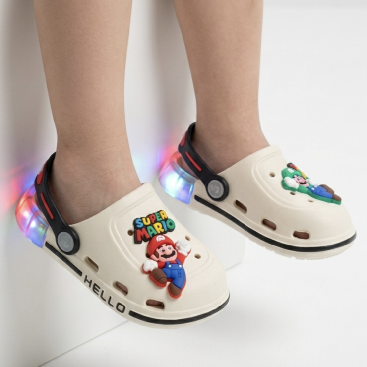 super mario light extra soft crocs