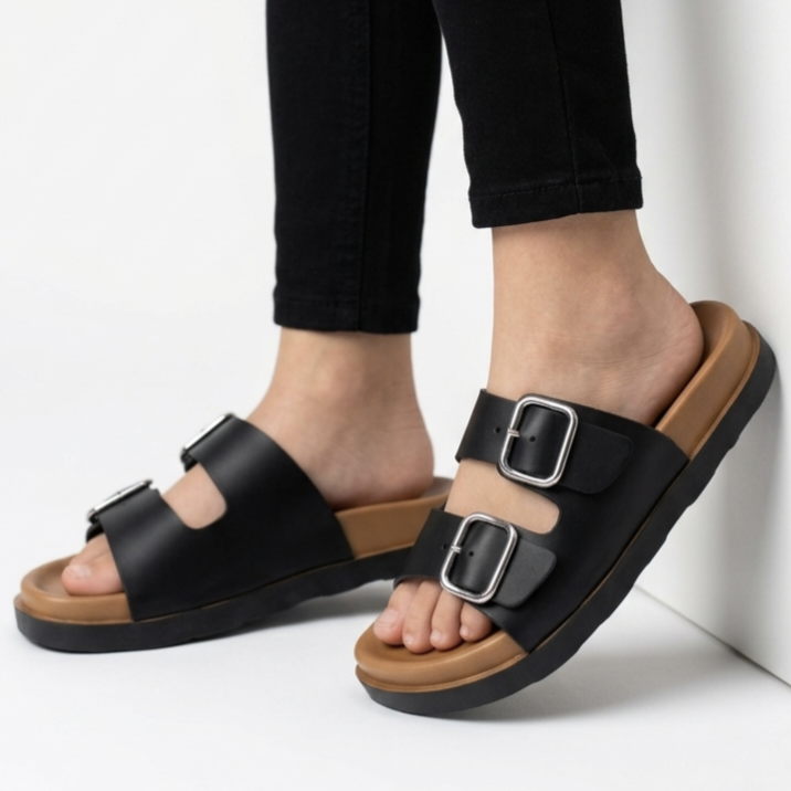 women yeloo dual strap slipper