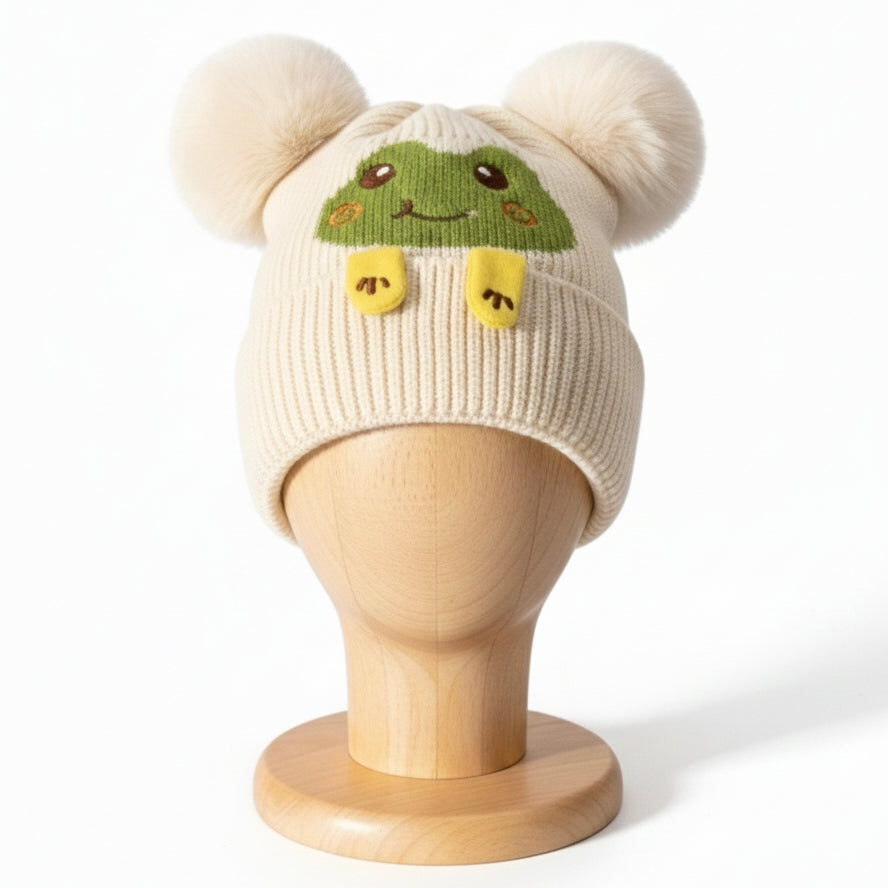 Kid winter wool Cap-6
