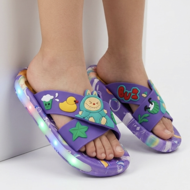 labubu slippers light