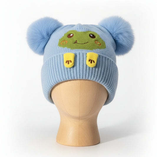 Kid winter wool Cap-6