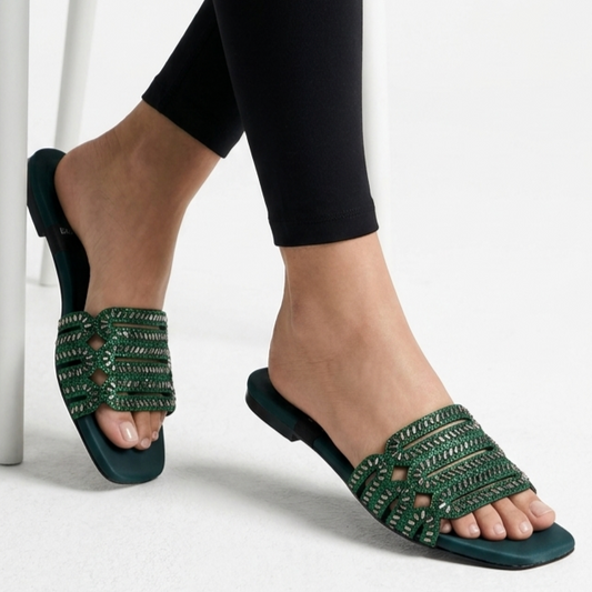green star flat shoe