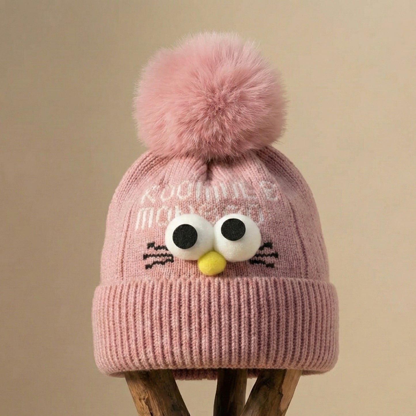 eyes with winter  cap