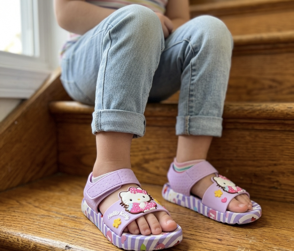 hellow kitty kid slipper