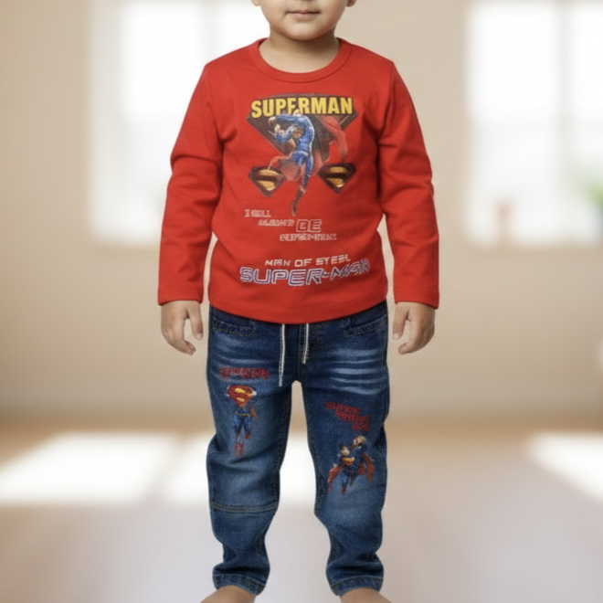 kid summer superman suit-88