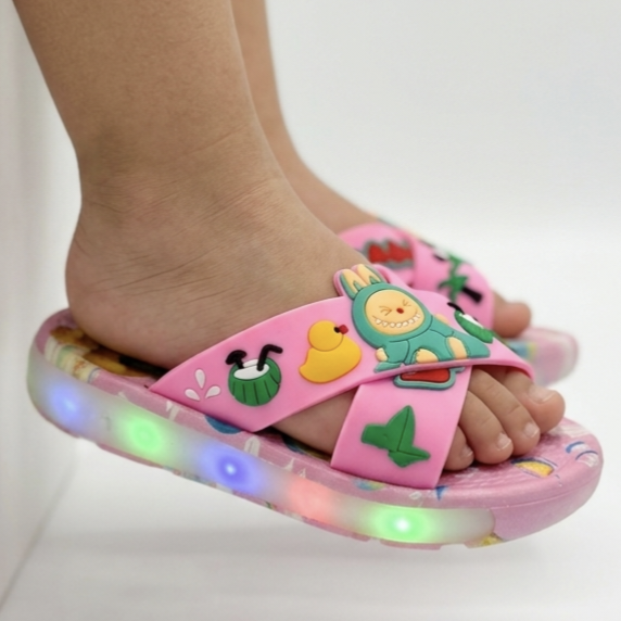 labubu slippers light